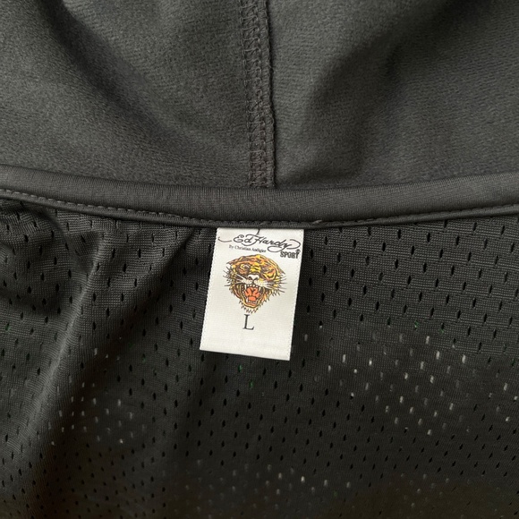 Ed Hardy Vintage Sport Embroidered Tiger Zip Jacket Hoodie - Picture 11 of 11